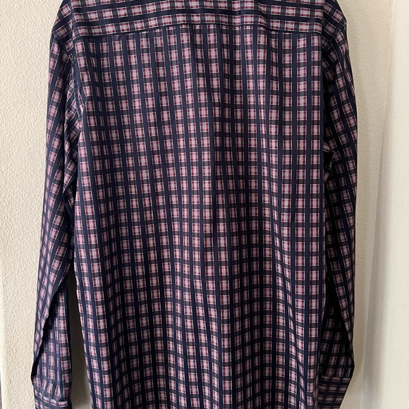 Bugatchi shaped fit men’s size L. shirt in midnight  100% cotton   nwt - Picture 7 of 7